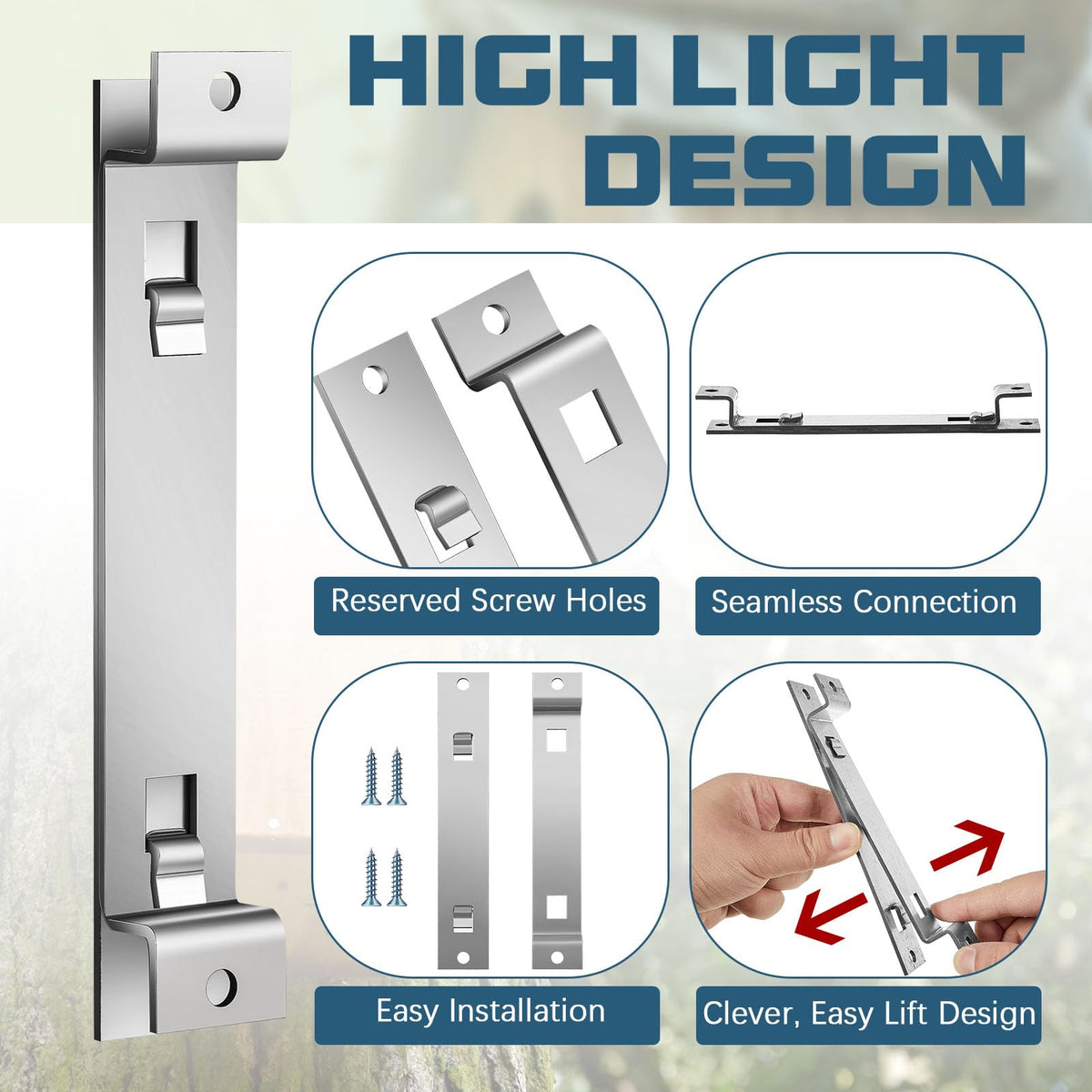 Blulu galvanized steel bracket showcased as rust-proof and durable in all weather