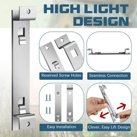 Blulu galvanized steel bracket showcased as rust-proof and durable in all weather
