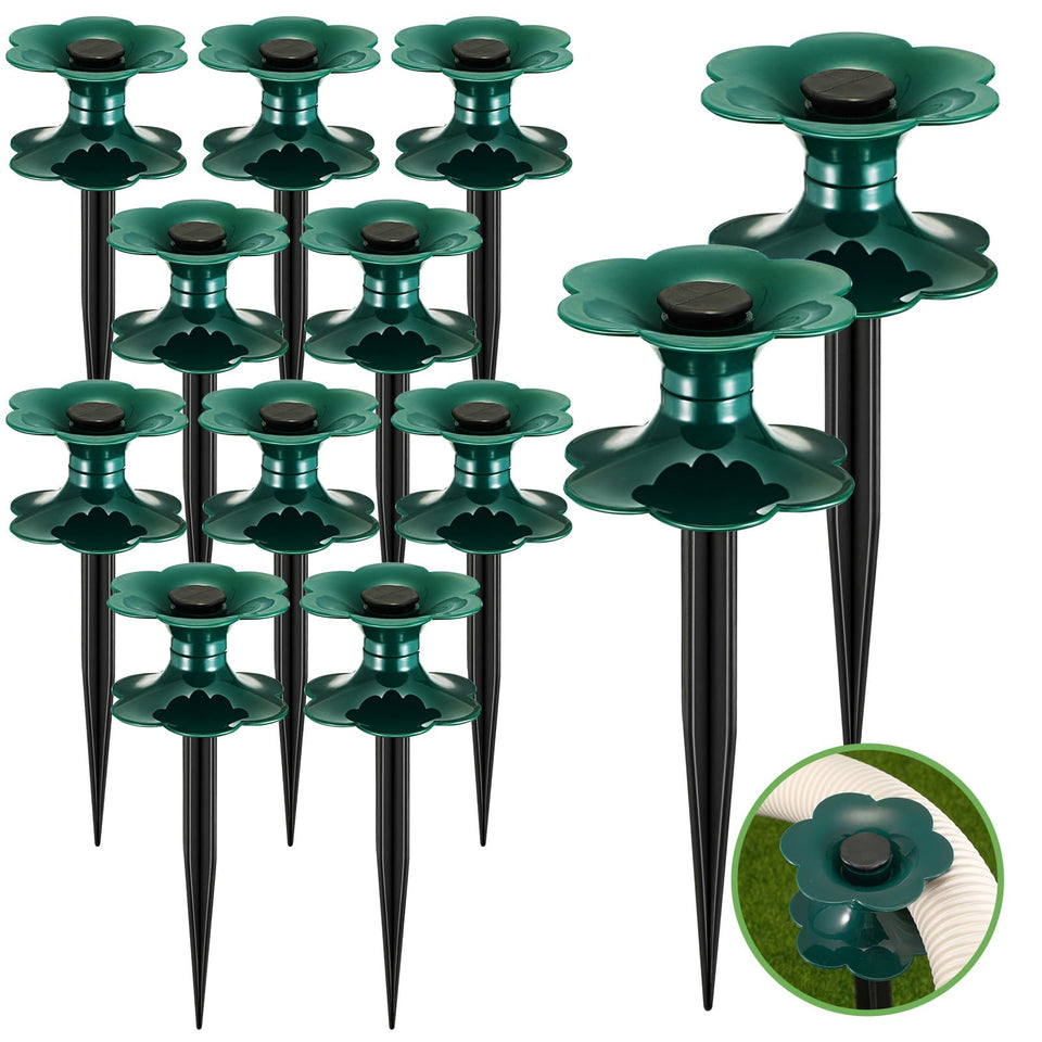 Blulu garden hose guide spike with flower shape keeps your hose neat and prevents bed damage