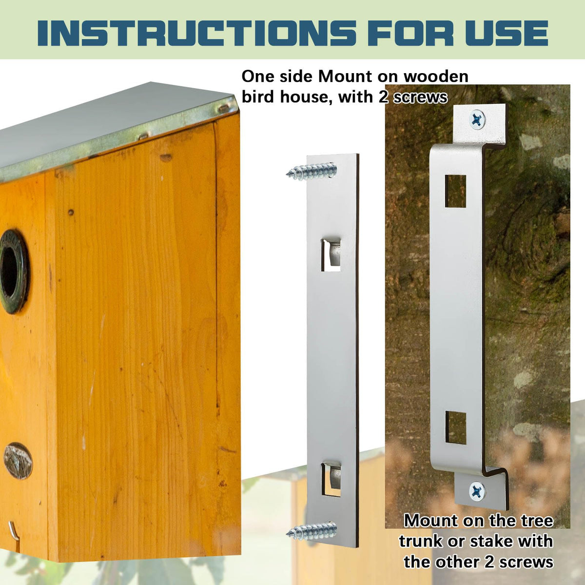 Blulu bird house easily removable for cleaning and inspection
