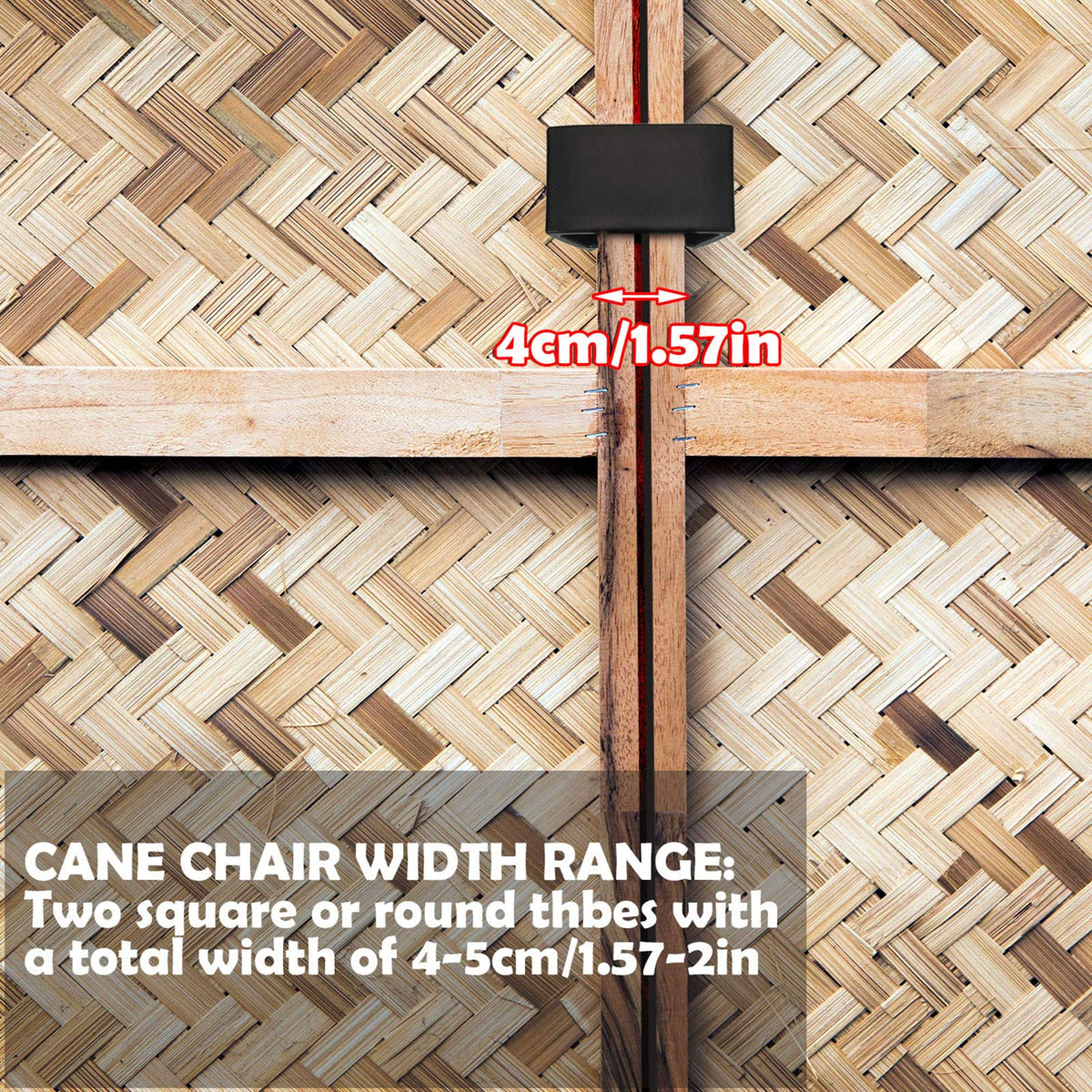 Blulu wicker chair fasteners simplify setup of patio groups.