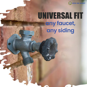 BluMare Hose Bib Buddy universal fit makes old and new faucets compatible.
