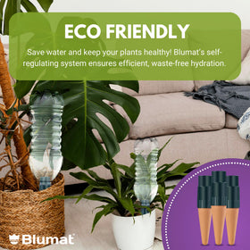 Blumat ceramic self-watering spike close-up for precise root hydration