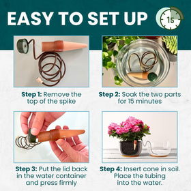 Six-pack Blumat Classic Stakes for practical home watering use.