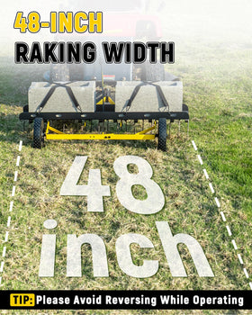 BlumeTrec adjustable height feature lets you protect hard surfaces or aerate soil.