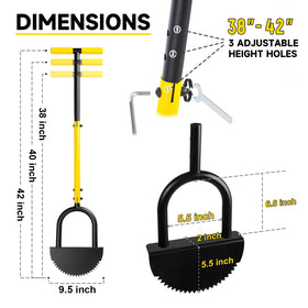 BlumeTrec edger saw-tooth blade close-up highlighting tough cutting capability.