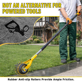 Ideal for edges along sidewalks and driveways with clean, precise lines.