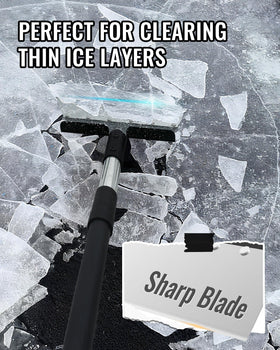 BlumeTrec flat shovel foot pedal adds leverage for tough scraping jobs