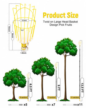 BlumeTrec fruit basket attachment ready for gentle harvest handling