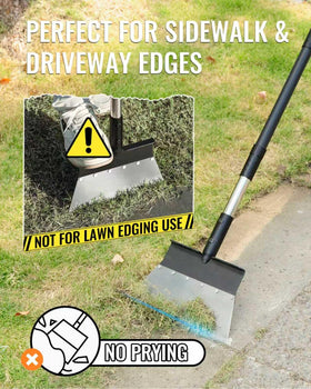BlumeTrec Garden Flat Shovel floor-scraper in action for moss and debris.