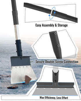 BlumeTrec Garden Flat Shovel rustproof metal construction for outdoor use.