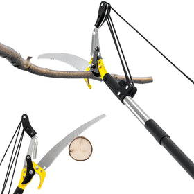 BlumeTrec pole saw with extendable handle for high reach pruning