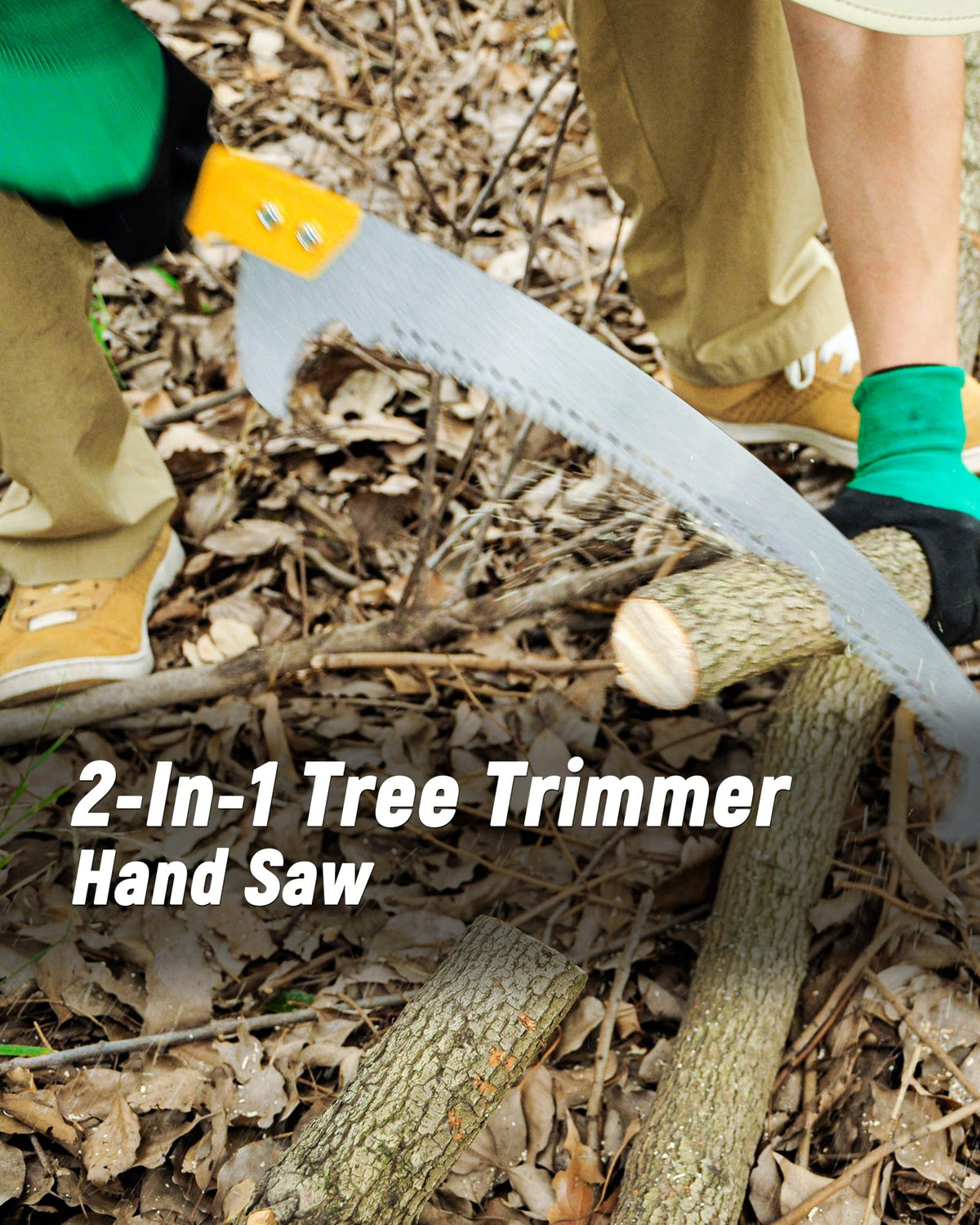 BlumeTrec pole saw at 11ft reach for mid-height pruning