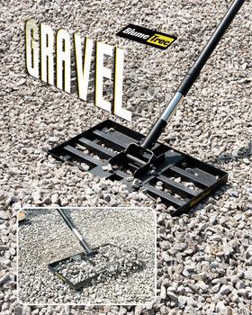 BlumeTrec long handle extended to 6.7 ft reduces bending during yard work