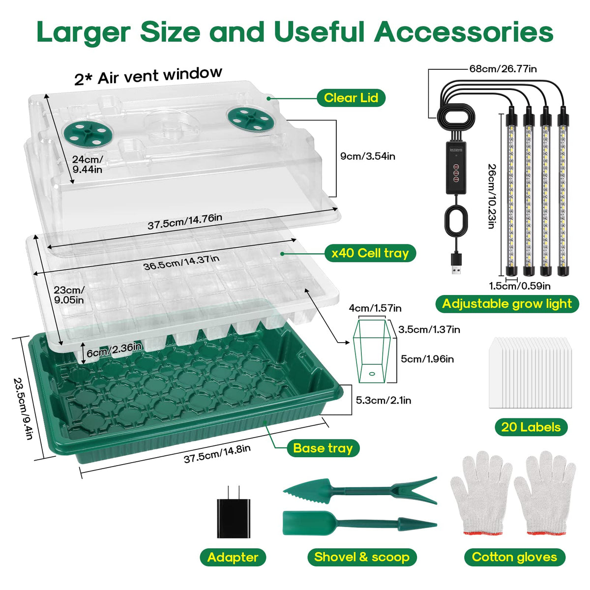 BlumWay adjustable humidity dome helps manage moisture during germination