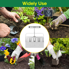 Compact 2-inch blocks saving space in seed trays and gardens.