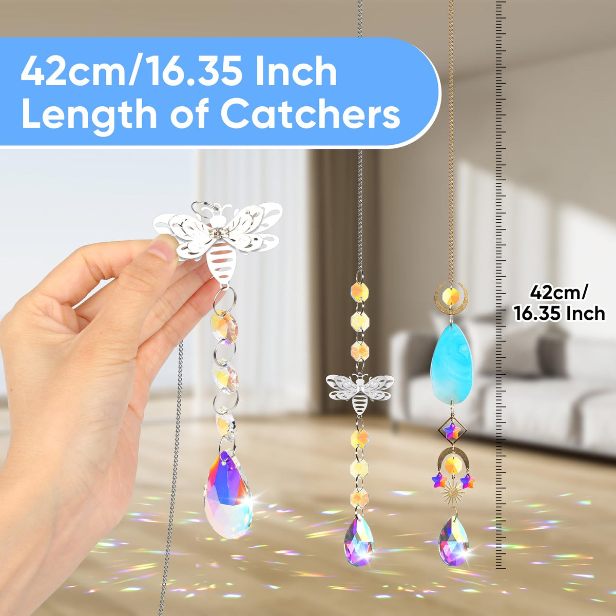 BlumWay crystal suncatcher window decor fills spaces with sparkle