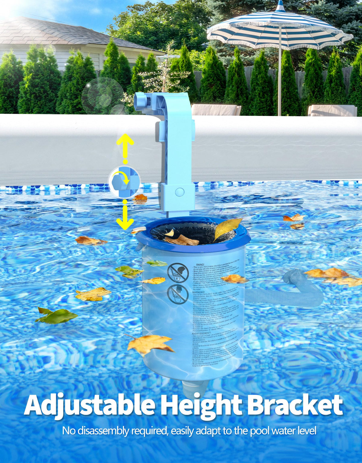 BluSwim three filter socks included for finer filtration.