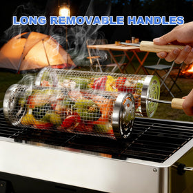 Bmavysa non-stick surface allows easy cleanup after grilling.