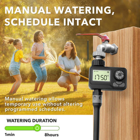BN-LINK battery status indicator helps monitor power levels for uninterrupted watering.