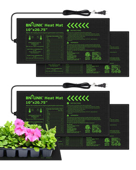 BN-LINK seedling heat mat under tray for uniform warmth aiding germination