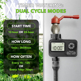BN-LINK rain delay function pauses watering to protect plants during unexpected rain.