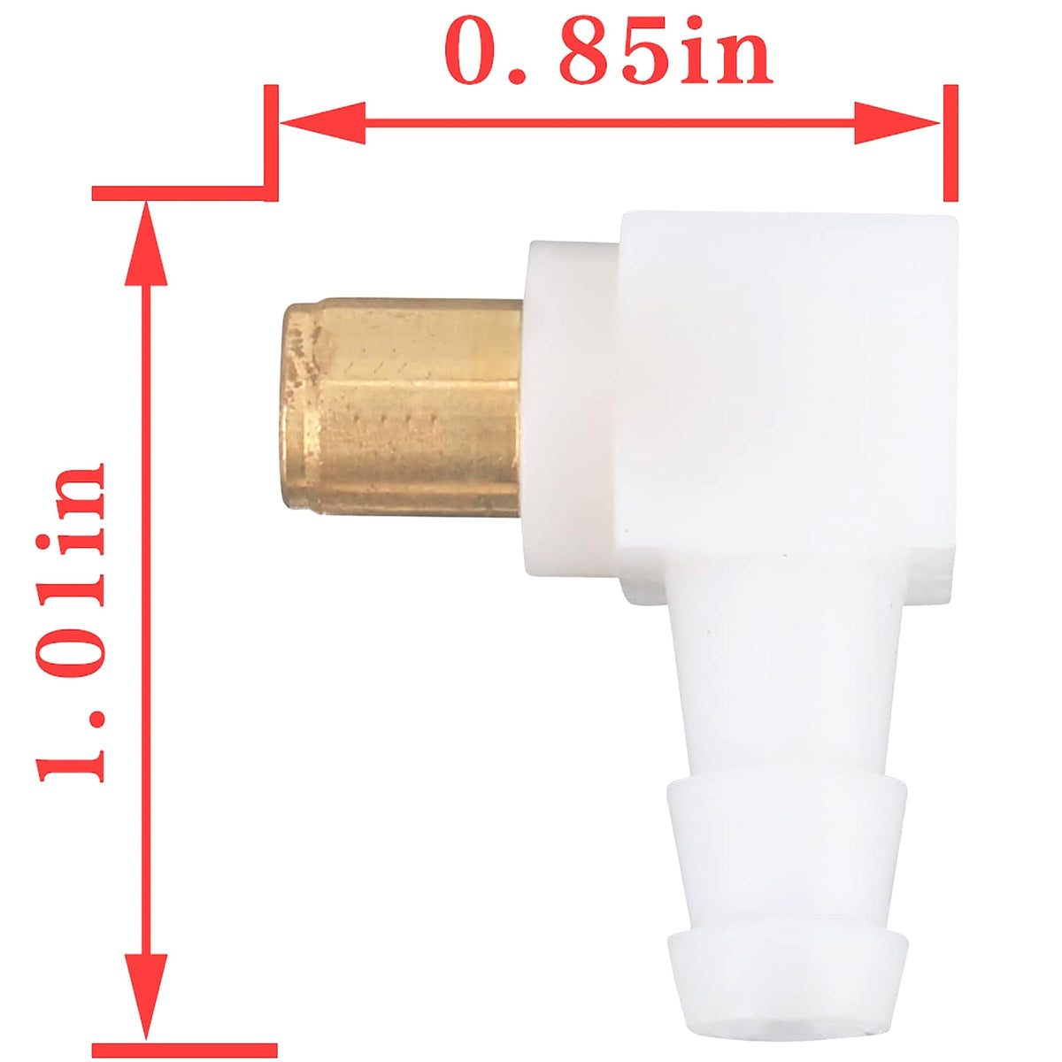 BOAISDHY hose elbow assembly viewed internally for easy replacement and compatibility.