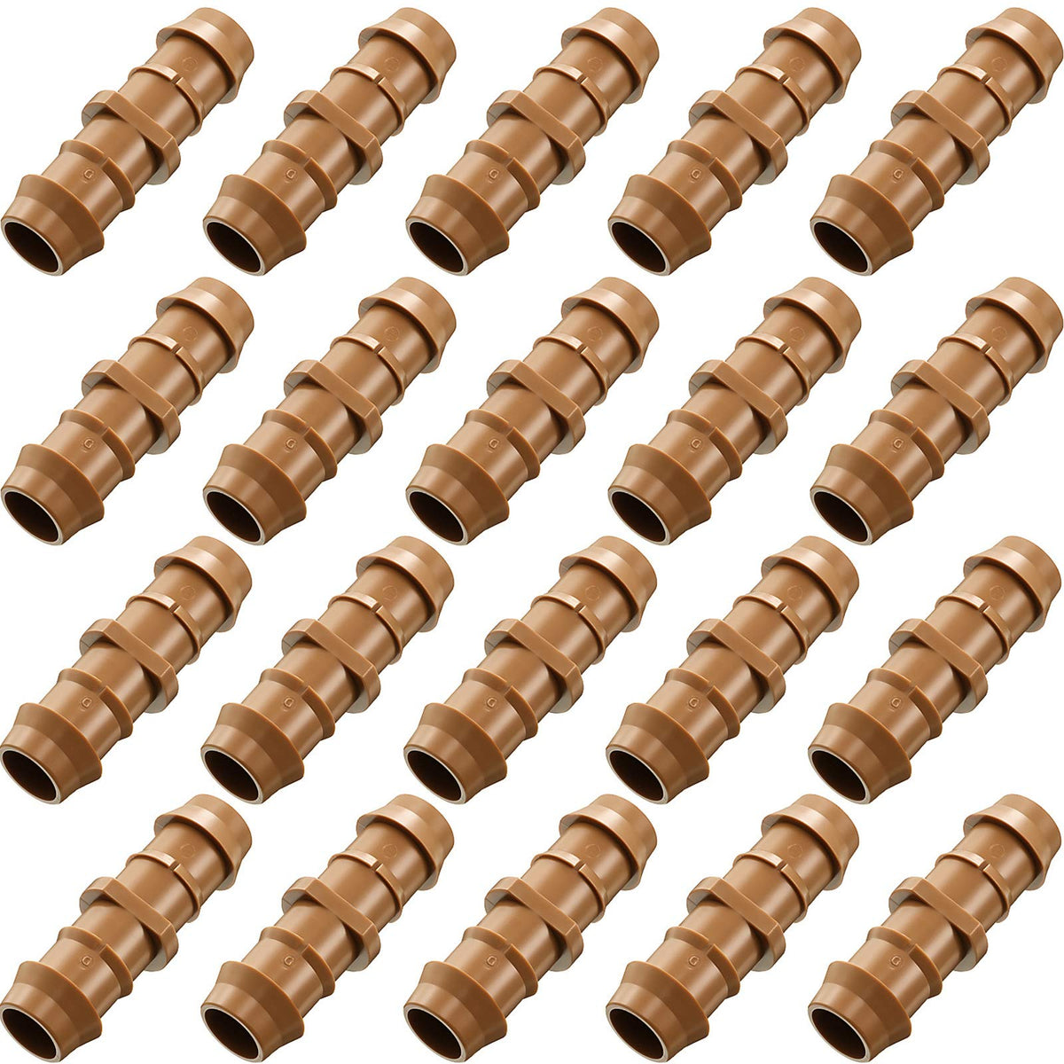 Boao 20-pack drip fittings for durable barbed irrigation connections.