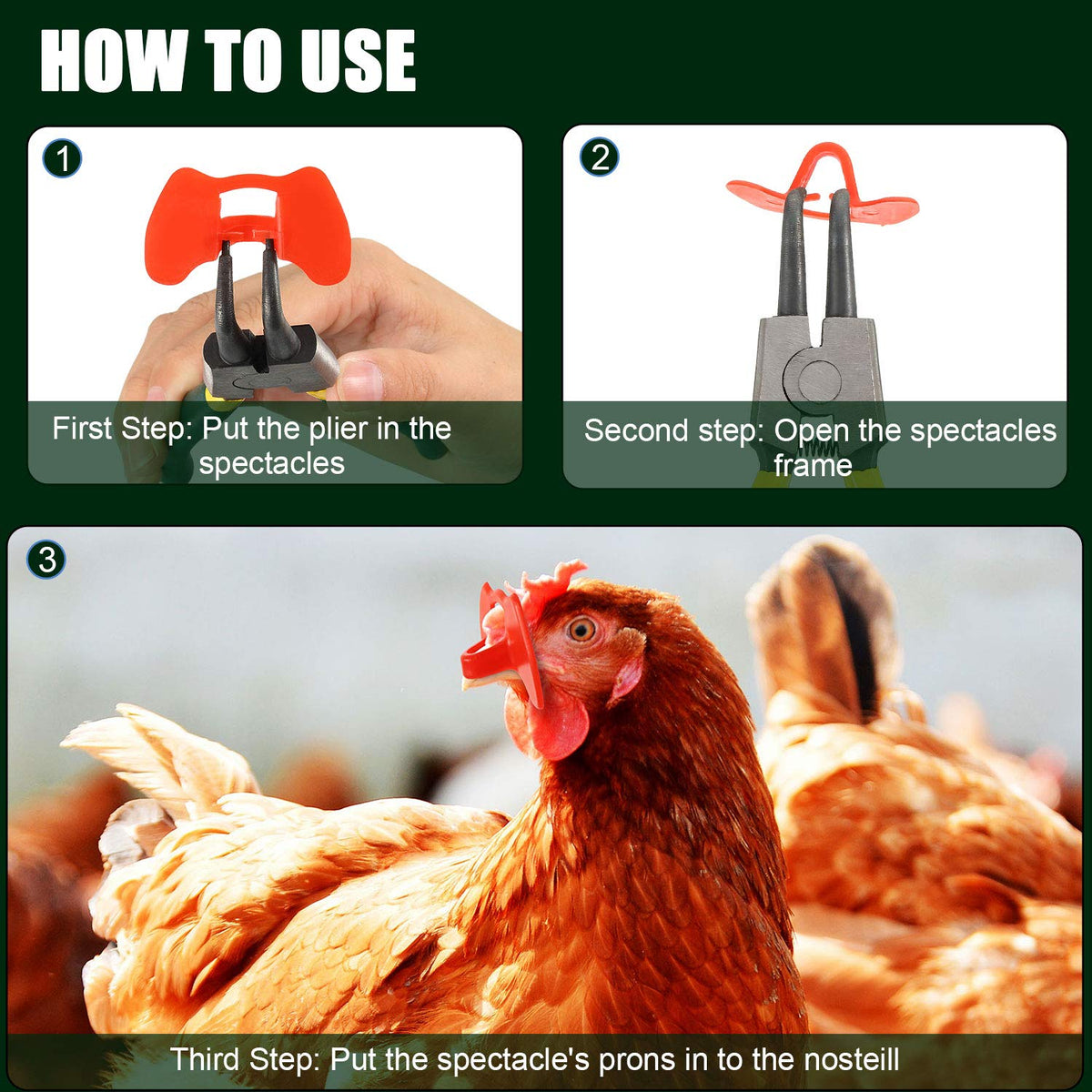 Boao assisted tool for poultry blind fitting aids safe application.