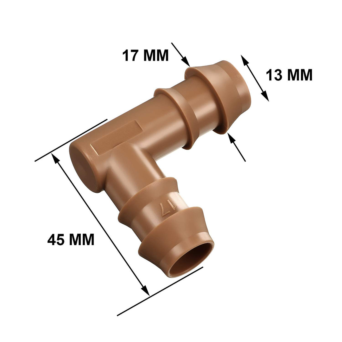 Boao barbed elbow fitting 17mm ensures durable, leak-free drip lines.