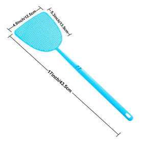 Boao colorful long-handle fly swatter ideal for reach and control in tight corners.