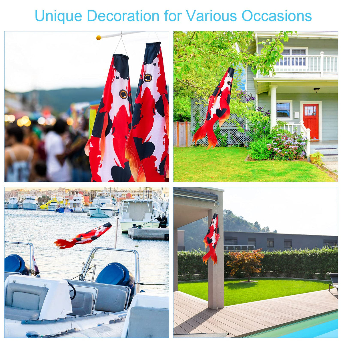 Boao colorful windsock makes a thoughtful gift for neighbors and friends.