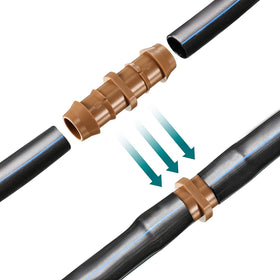 Boao drip irrigation connector pack enables quick, secure joins.