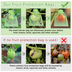 Boao 15x20cm fruit bags easy to use, ideal for peaches and tomatoes.