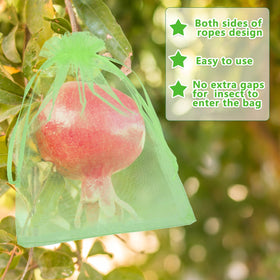 Boao green mesh bags help protect plants and improve harvest efficiency.