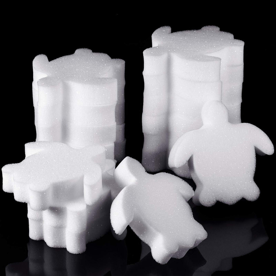 Boao turtle-shaped oil absorbing sponge in white, captures pool grease for cleaner water.