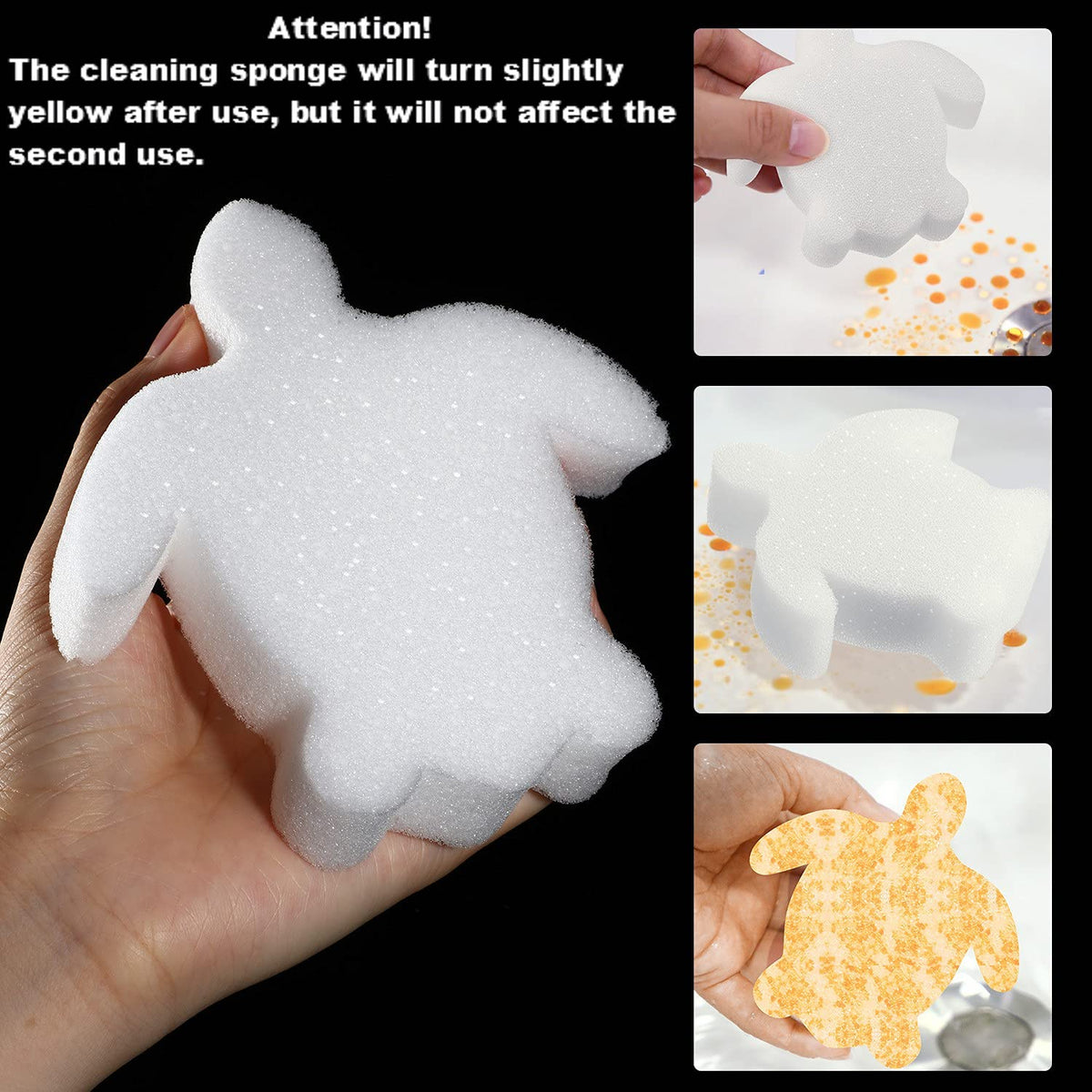Boao sponge turtle white, helps remove surface scum and oils from spa water.