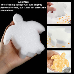 Boao sponge turtle white, helps remove surface scum and oils from spa water.