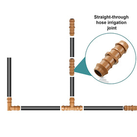 Boao plastic hose connector-17mm shown for versatile tubing compatibility.