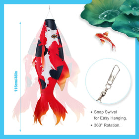 Boao realistic fish windsock outdoors with lifelike design.