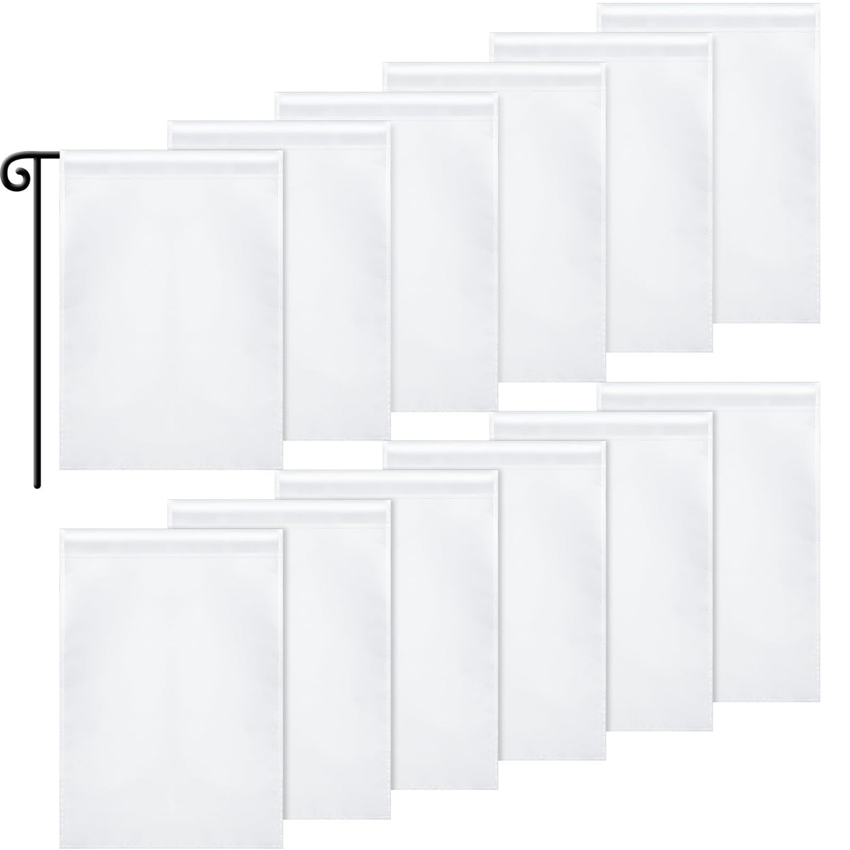 Boao sublimation garden flag 12x18 ready for custom designs.
