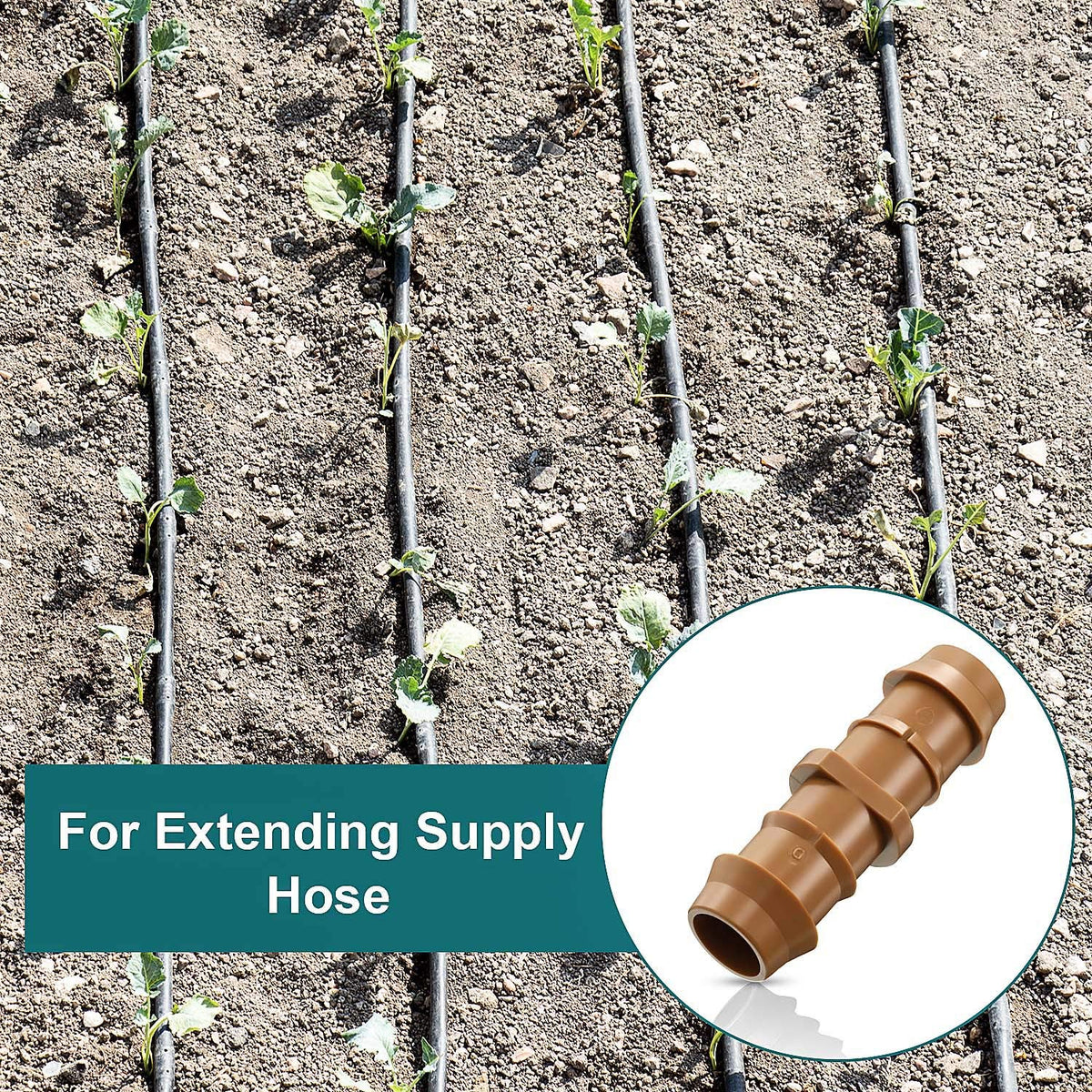 Boao two-way barbed connector supports flexible tubing layouts.