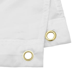 Boao white flags with two grommets per flag for secure hanging