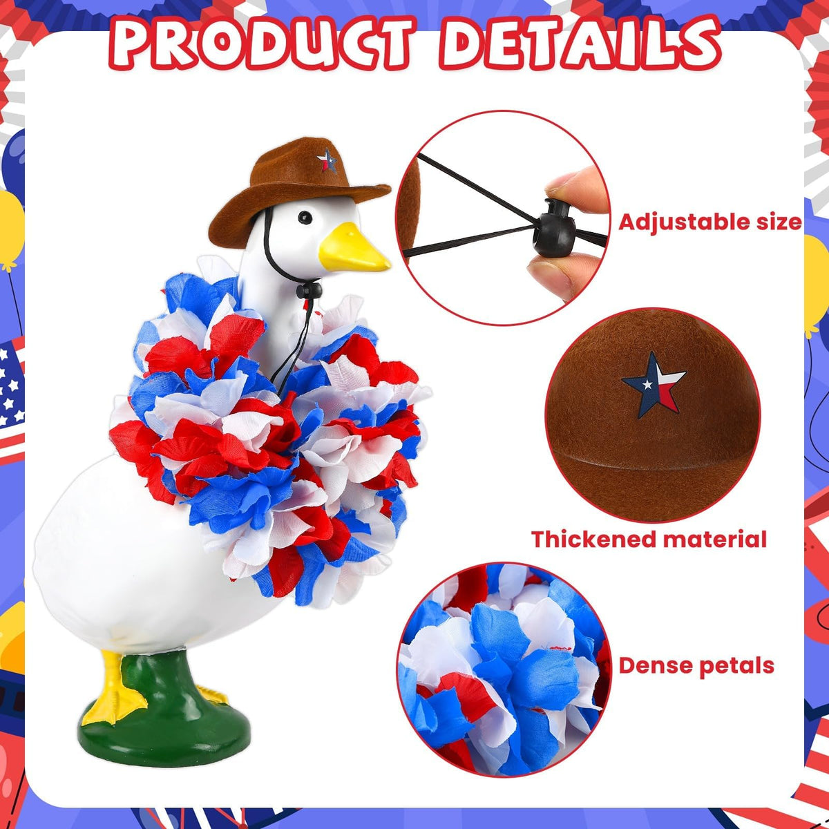BOARDFEB 23-inch goose costume fits cement geese for festive décor