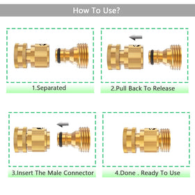 BoArt 3/4 inch thread compatibility connects to hoses and spigots.