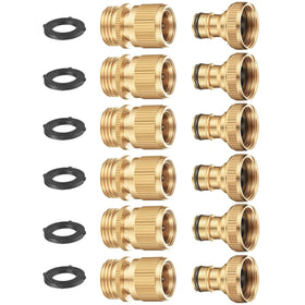 BoArt brass quick connector set male for secure hose connections