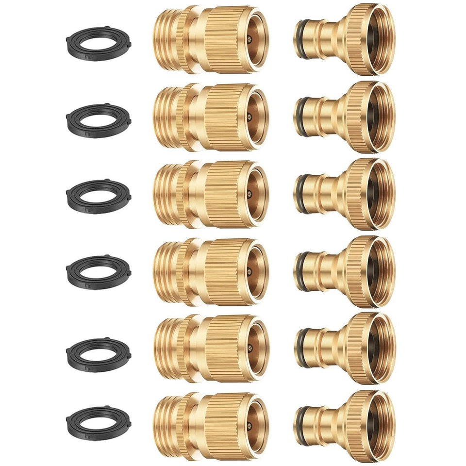 BoArt brass quick connector set male for secure hose connections