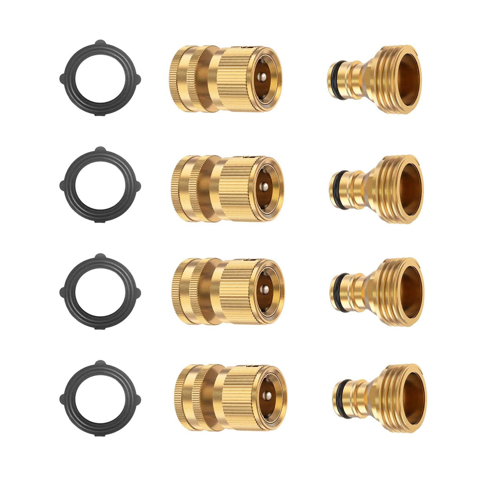 BoArt quick connector set for garden hoses enables fast, secure setup.