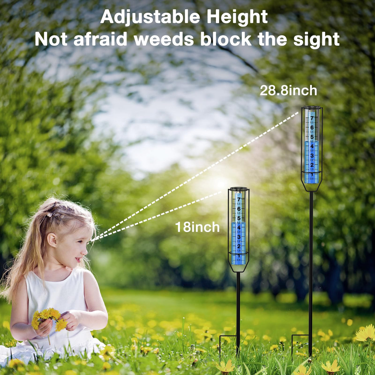 BoArt rain gauge welded anchor points for added durability
