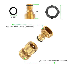 BoArt solid brass construction for durable, rust-resistant connections.